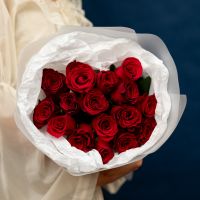 Букет из 15 Кенийских роз 40 см