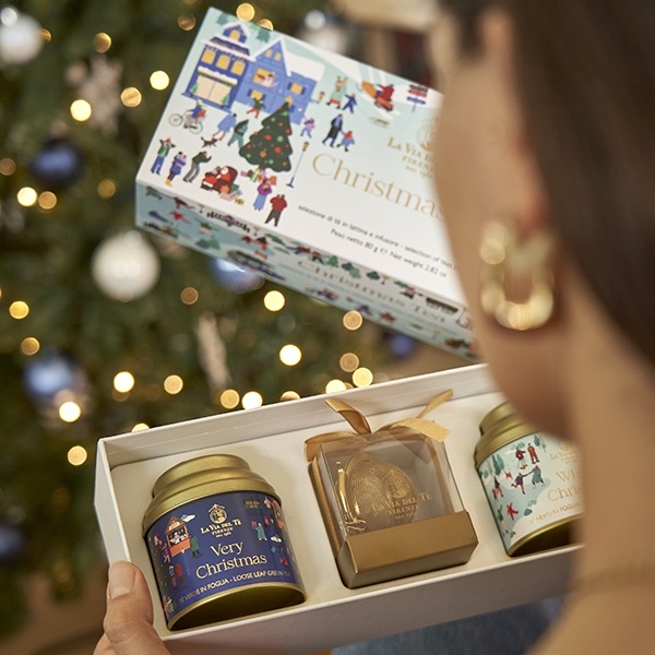 WL7 Подарочный чайный набор «Рождество» 2х40  г, Confezione regalo Christmas tea Bianca  2x40 g