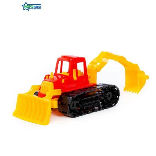 Трактор "Байкал" с грейдером и ковшом