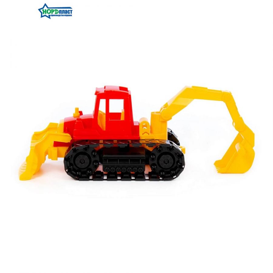 Трактор "Байкал" с грейдером и ковшом