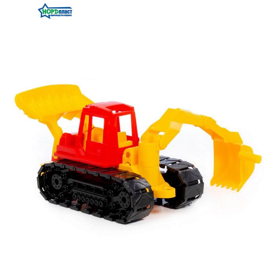 Трактор "Байкал" с грейдером и ковшом