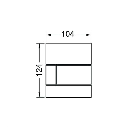 Панель смыва TECE TECEsquare Urinal 92428 схема 2