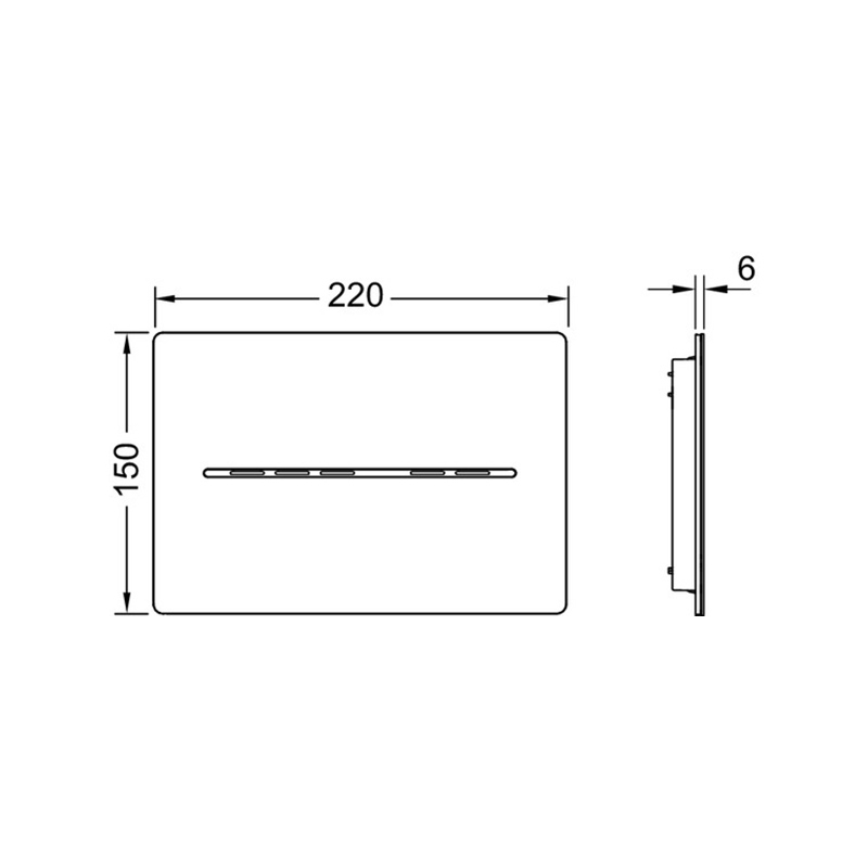 Панель смыва TECE TECEsolid бесконтактная 6В для унитаза ФОТО