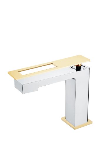 Однорычажный смеситель для раковины Boheme Q 141, на горизонтальную поверхность схема 2