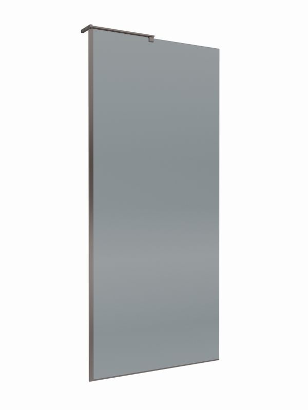 Душевая перегородка BelBagno UNO-L-1-TB-90-GR-GM 90x200