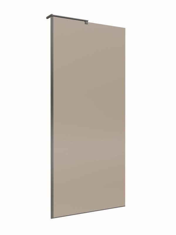 Душевая перегородка BelBagno UNO-L-1-TB-90-BR-GM 90x200