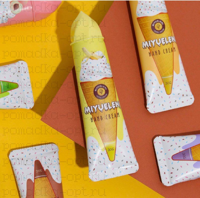 Крем для рук «Банан с мороженым» увлажняющий, 30 мл