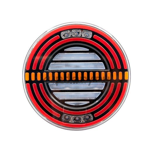 Задний светодиодный универсальный фонарь 20 Ватт (поворот габарит стоп-сигнал задний ход) 12/24 Вольт ZD2140