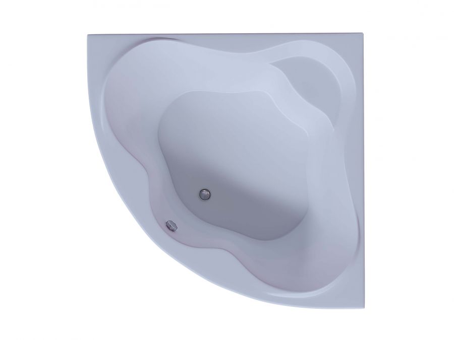 Акриловая ванна Aquatek Галатея 135x135 угловая, универсальная, с каркасом и экраном, без гидромассажа