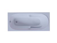 Акриловая ванна Aquatek Лея 170x75 прямоугольная, слив слева, с каркасом и экраном, без гидромассажа