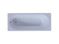 Акриловая ванна Aquatek Оберон 160x70 прямоугольная, слив слева, с каркасом и экраном, без гидромассажа