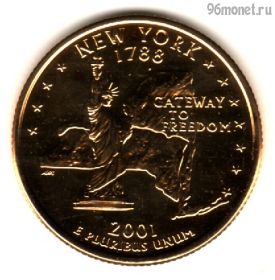 США 25 центов 2005 D Нью-Йорк