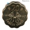 Гонконг 20 центов 1997