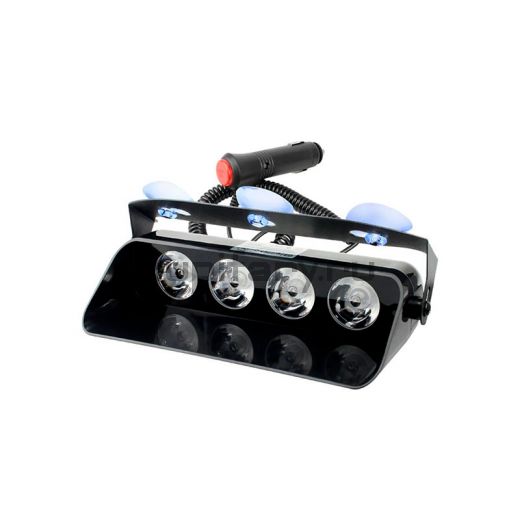 Панель-вспышка под лобовое стекло стробоскоп 3,8W красный/синий свет 12 Вольт ST2001