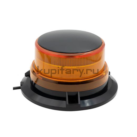 Маяк проблесковый светодиодный оранжевый 70 мм на магните в прикуриватель PM2100