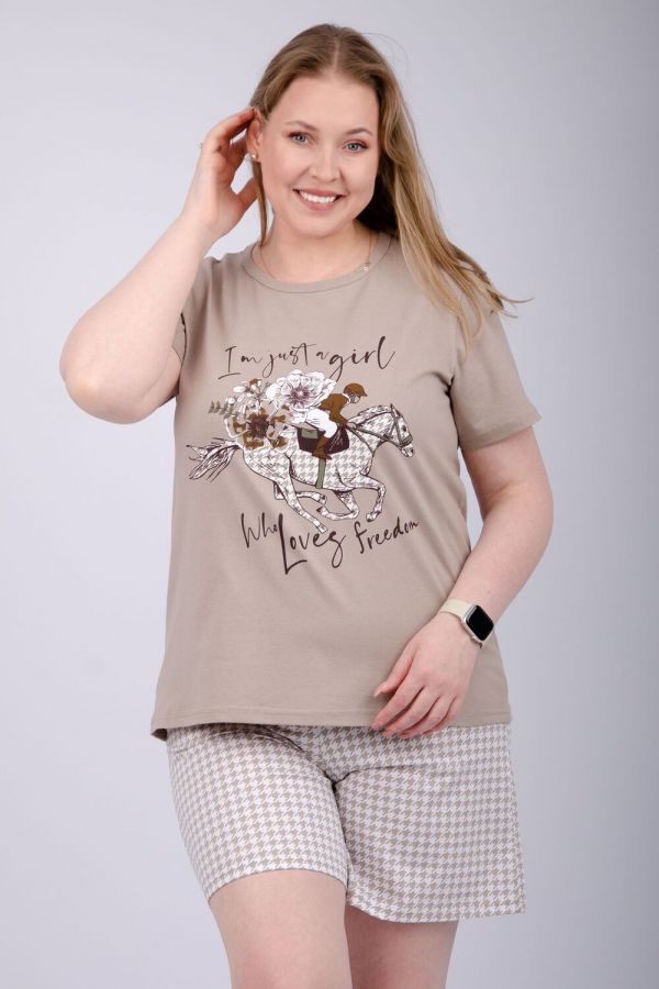 Пижама Вивианна [белый/беж]