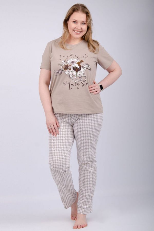Пижама Вивианна 2 [белый/беж]