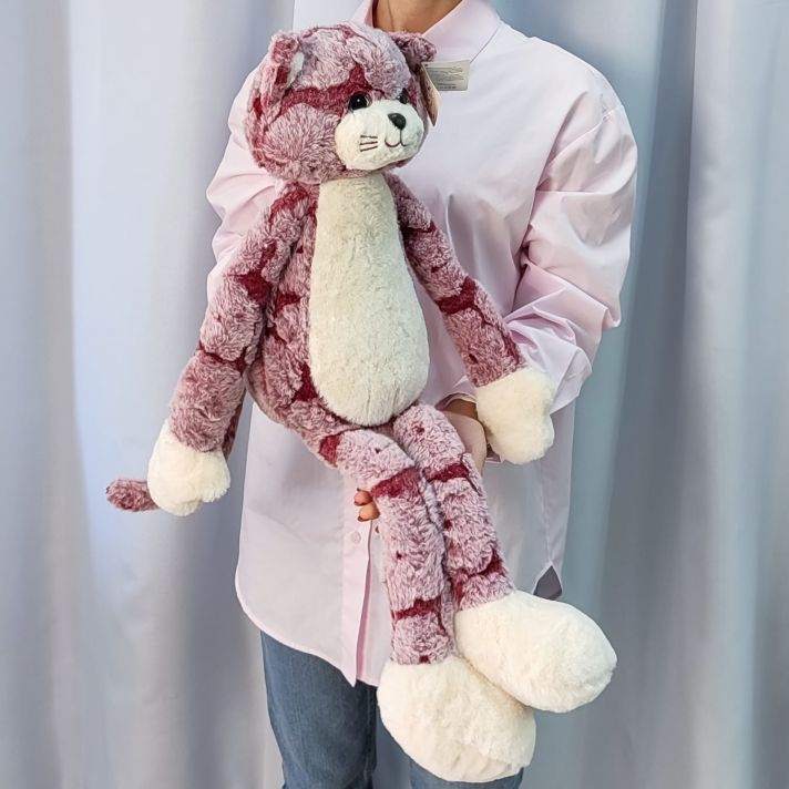 Мягкая игрушка Кот Мурзик  розовый