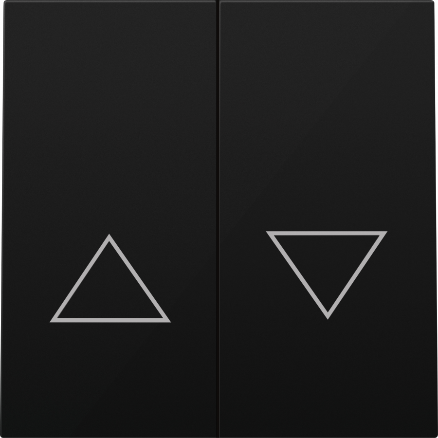 Клавиша 2-я со стрелками для жалюзи, матовый карбон, серия R98