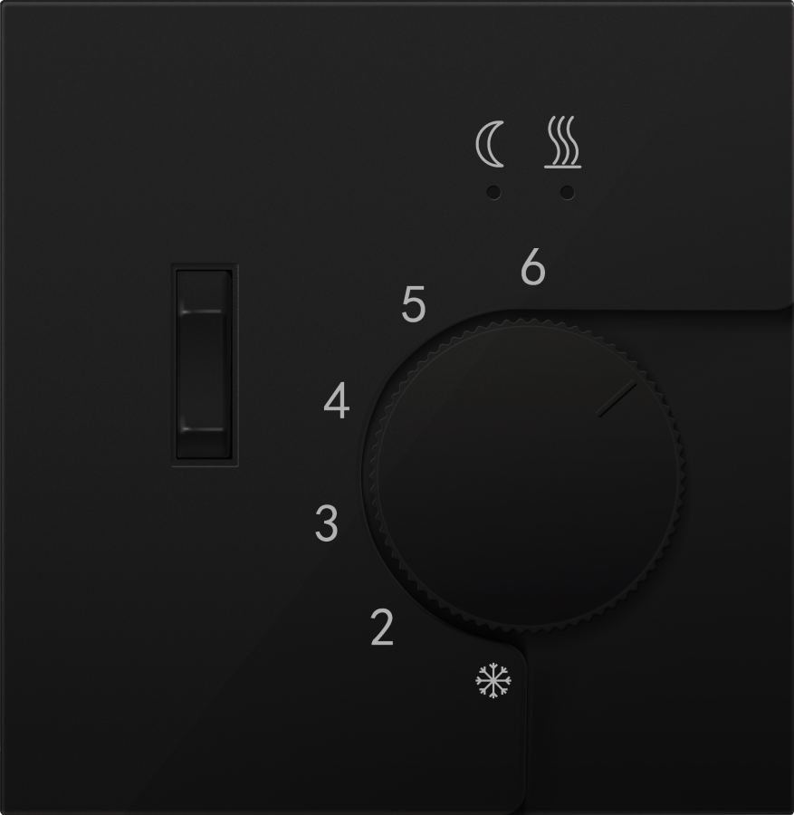 Накладка для регулятора температуры пола DTEF231, матовый карбон, серия R98