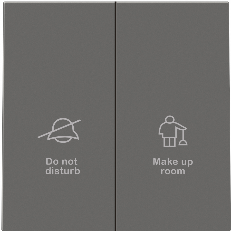 Клавиша 2-я с символами DND/MUR, матовый шоколад, серия R98