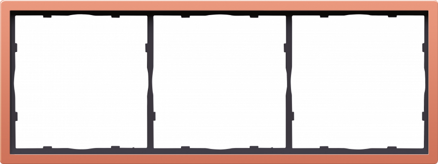 Рамка 3-я, матовый коралл, серия R98