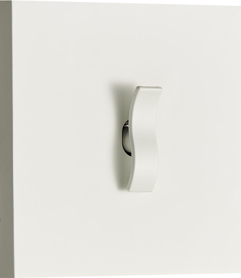 Переключатель перекрестный (с 3-х мест) на 1 тумблер, клавиша Wave, 10AX 250V, белый, серия N96