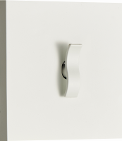 Переключатель перекрестный (с 3-х мест) на 1 тумблер, клавиша Wave, 10AX 250V, белый, серия N96