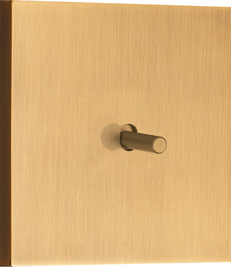 Переключатель перекрестный (с 3-х мест) на 1 тумблер, цилиндр, 10AX 250V, латунь, серия N96