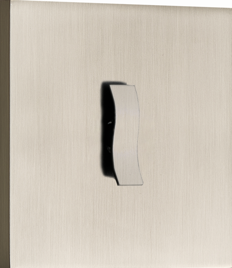 Выключатель звонкового типа на 1 тумблер, клавиша Wave, 10AX 250V, никель, серия N96