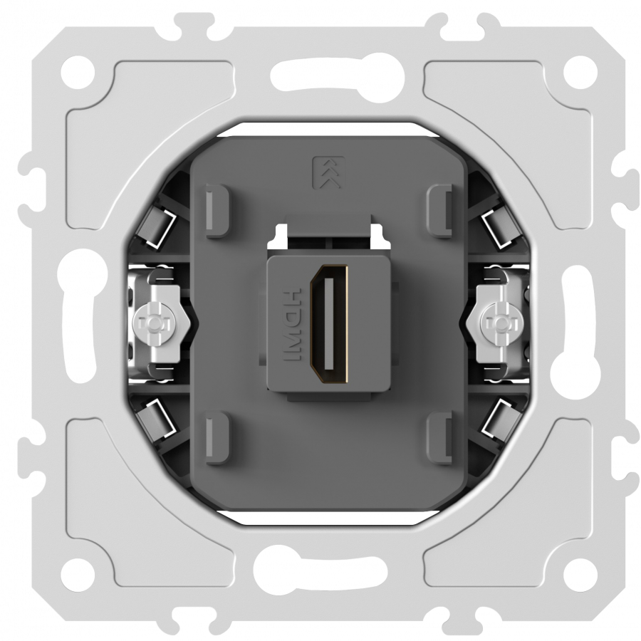 Механизм HDMI 2.0a, черный, разъем Type A 180° 4K Full HD @ 60 Hz 3D, HDR, серия DB