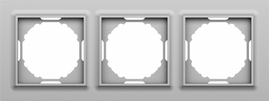 Рамка 3-я, Wave сталь, серия A07