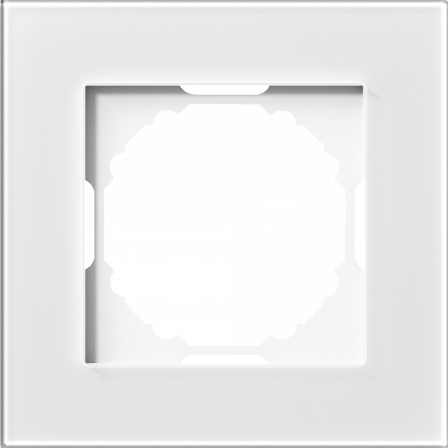 Рамка 1-я, Natural белое стекло, серия A07