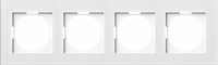 Рамка 4-я, Natural белое стекло, серия A07