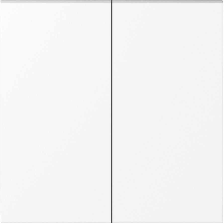 Клавиша для перекрёстного переключателя 2-я, глянцевый белый, серия S08