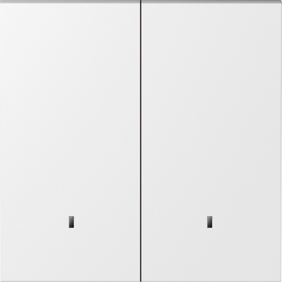 Клавиша 2-я с подсветкой, матовый белый, серия S08