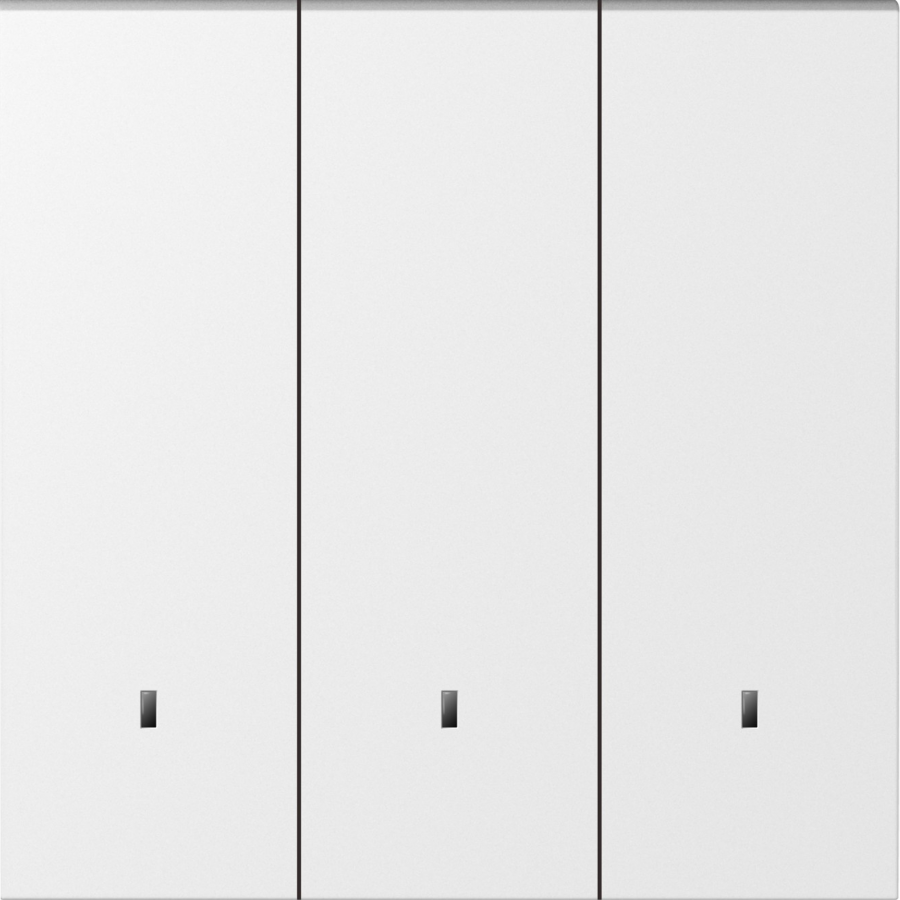 Клавиша 3-я с подсветкой, матовый белый, серия S08