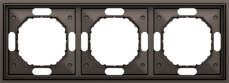 Рамка 3-я, мокко, серия S08