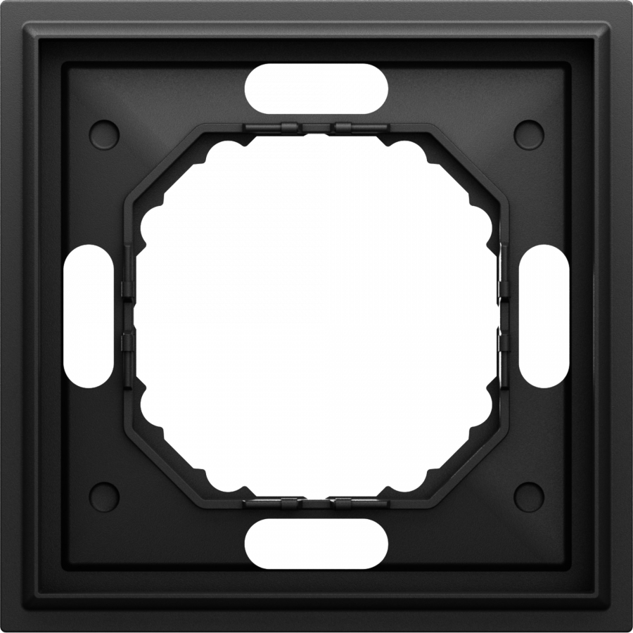 Рамка 1-я, черный графит, серия S08