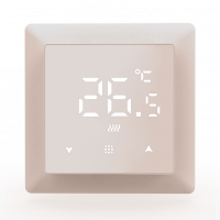 Термостат электронный с датчиком пола, 16 A, 55*55 мм, кашемир