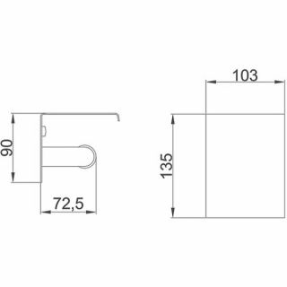 Frap F502 Hamam üçün xrom rəfli tualet kağızı tutacağı 10