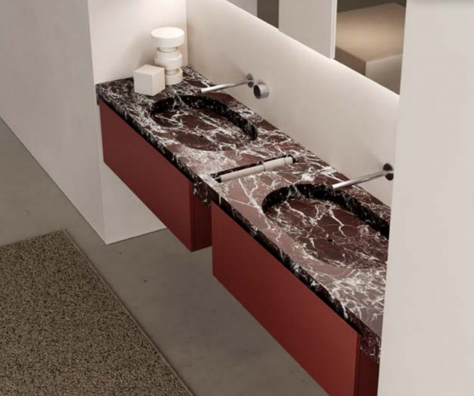 Раковина интегрированная Antonio Lupi Fortepiano RUGA 60х47 см в комплекте со столешницей ФОТО