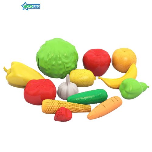 Набор "Фрукты, овощи" (13 предметов в сетке)