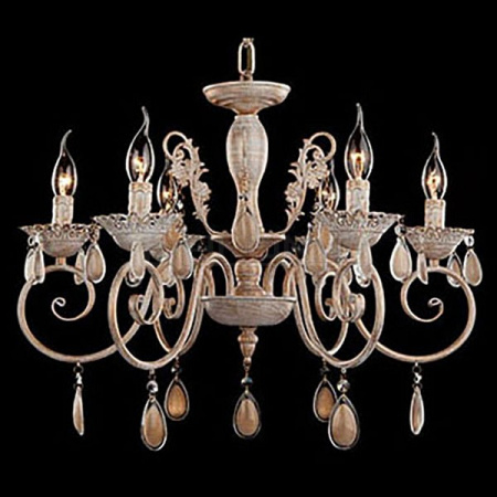 Подвесная люстра Galatea 10009/6 золото с белым