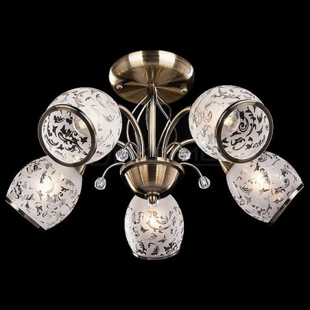 Люстра на штанге Gabriella 30026/5 античная бронза