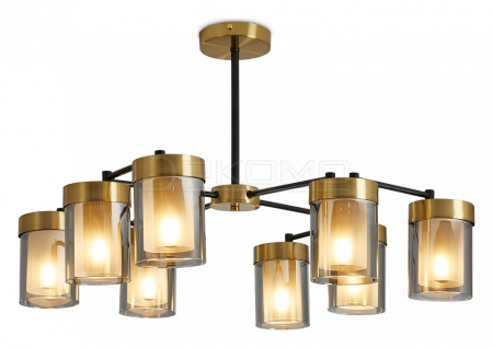 Люстра на штанге Lora FR5432PL-08BBS