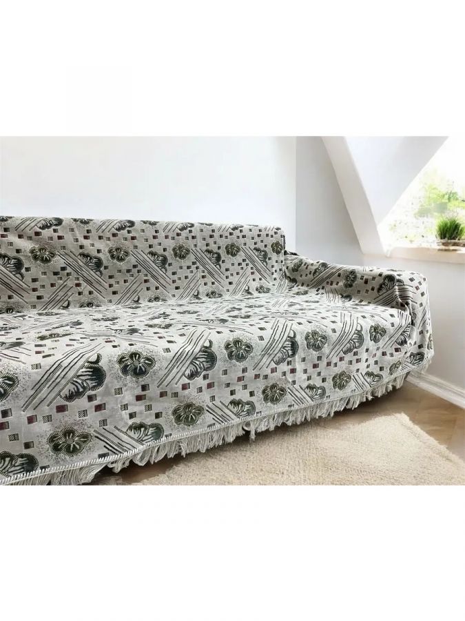 Ковровое покрывало , дивандек 160х220 см.,перламутровый