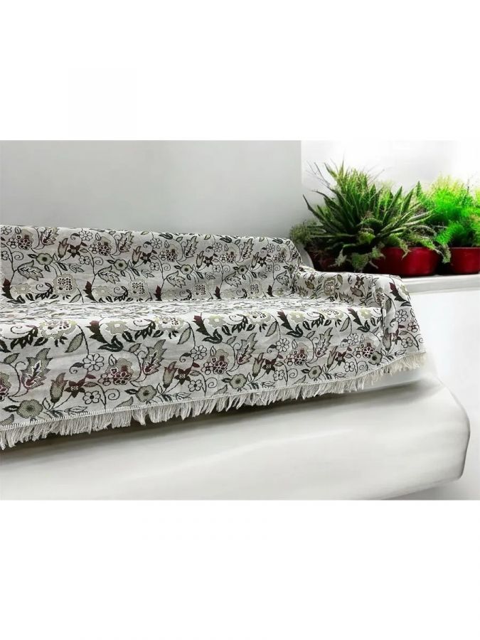 Ковровое покрывало , дивандек 160х220 см.,Перламутровый