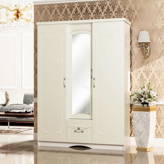 Шкаф распашной 3-х дверный "Ольга 10" для одежды и белья