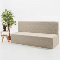 Чехол на 3-х местный диван без подлокотников Шёлковый Жаккард ,ванильный